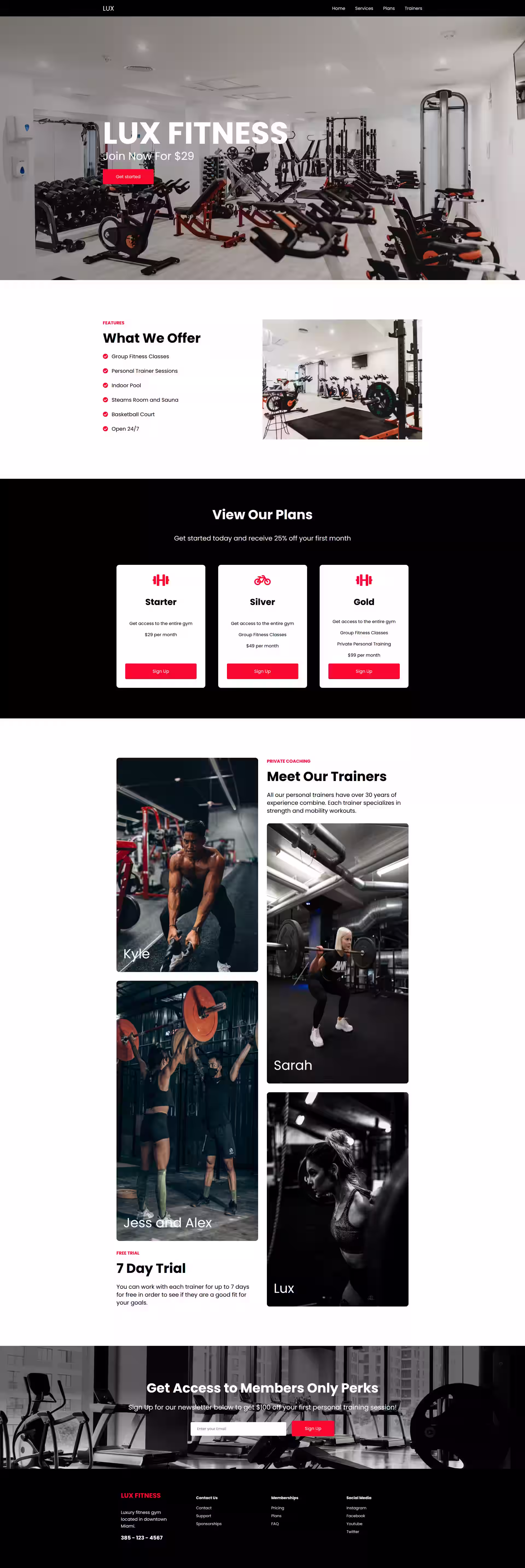 Fitness Management System