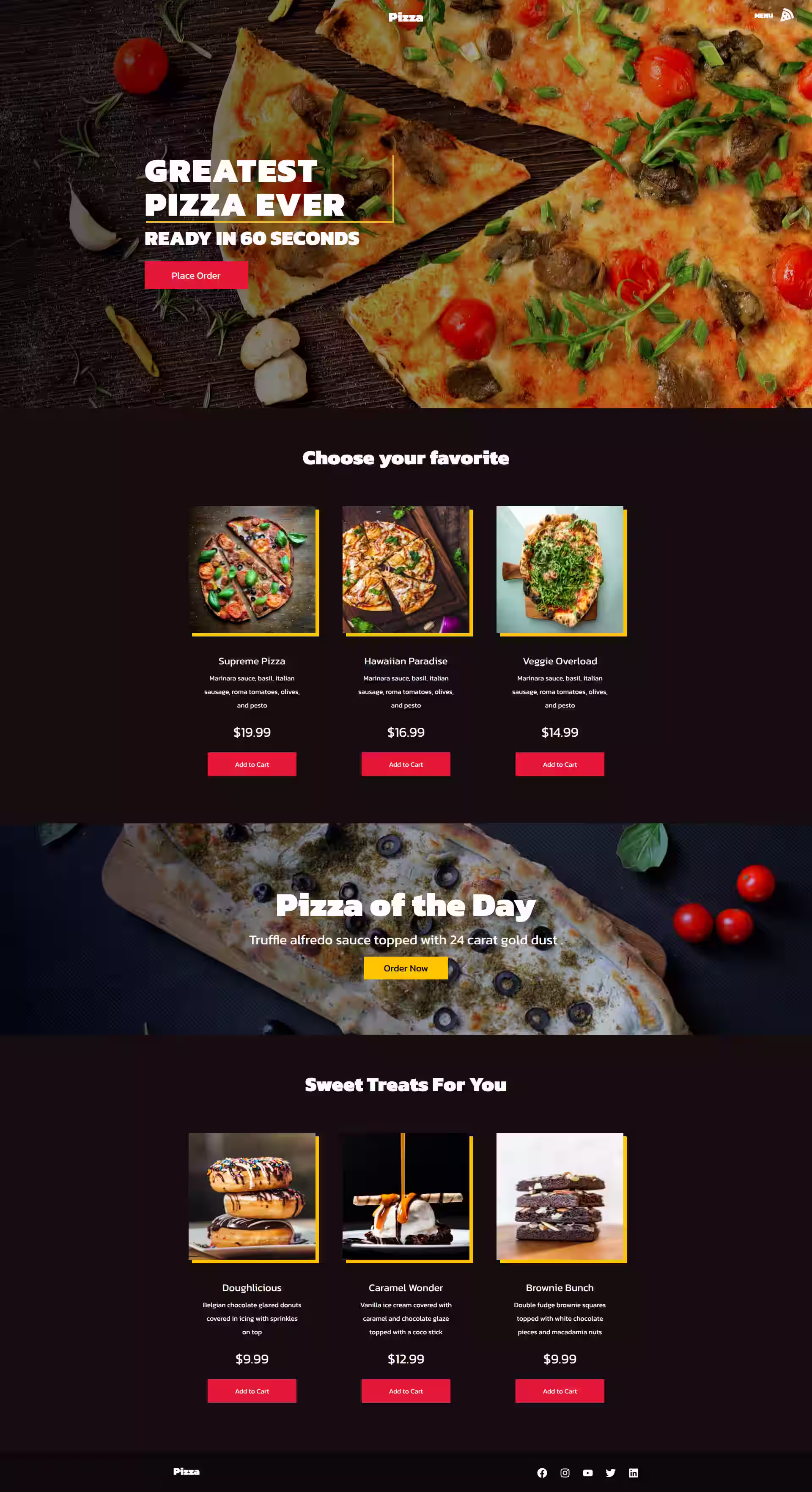 Pizza Online Ordering System
